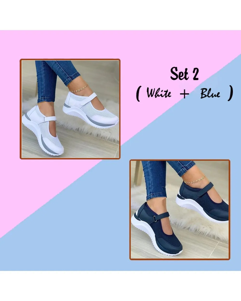 50% OFF TODAY ONLY - Women Mesh Casual Sneakers  2023 - Buy 2 To Get Free Shipping