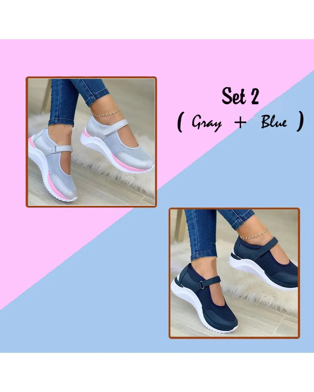 50% OFF TODAY ONLY - Women Mesh Casual Sneakers  2023 - Buy 2 To Get Free Shipping