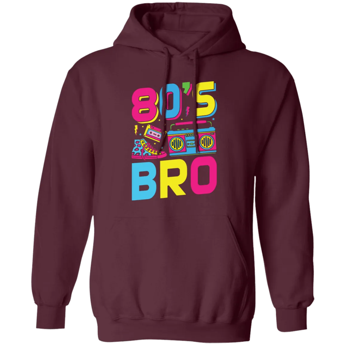 80's Bro, 80s Style, Disco Style, Cassette, Sneakers Pullover Hoodie