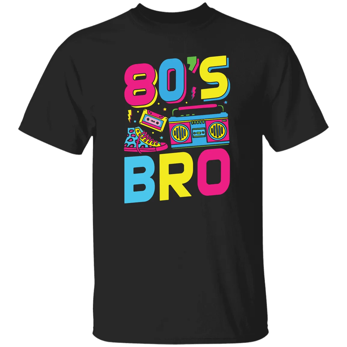 80's Bro, 80s Style, Disco Style, Cassette, Sneakers Unisex T-Shirt