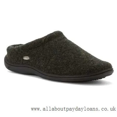 Acorn Men's Digby Gore Slippers/Black Tweed