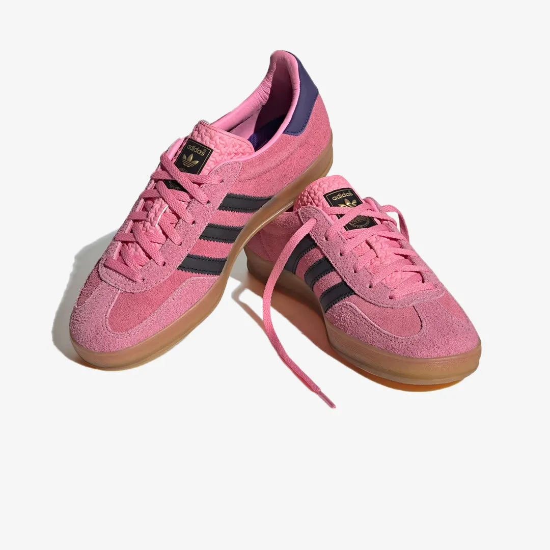 Adidas Originals | WMN'S GAZELLE INDOOR  { PINK/CORE BLACK/PURPLE