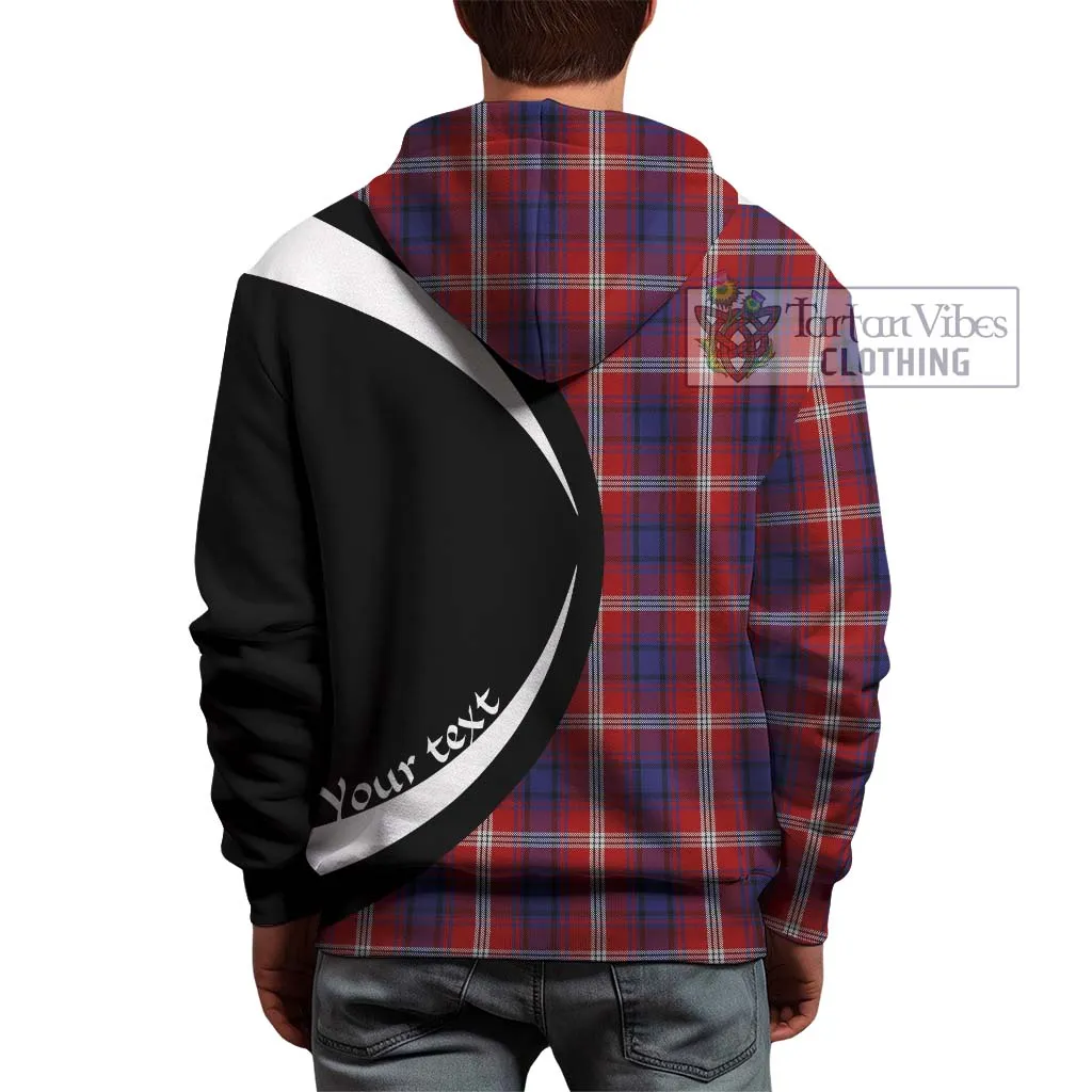 Ainslie Tartan Hoodie with Family Crest Circle Style