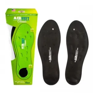 AirFeet CLASSIC Black Insoles, Size 2L, Pair