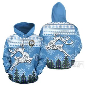 Alexander Clan Christmas Hoodie Celtic Reindeer Style