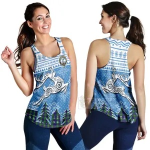 Alexander Clan Christmas Women's Racerback Tanks Celtic Reindeer Style