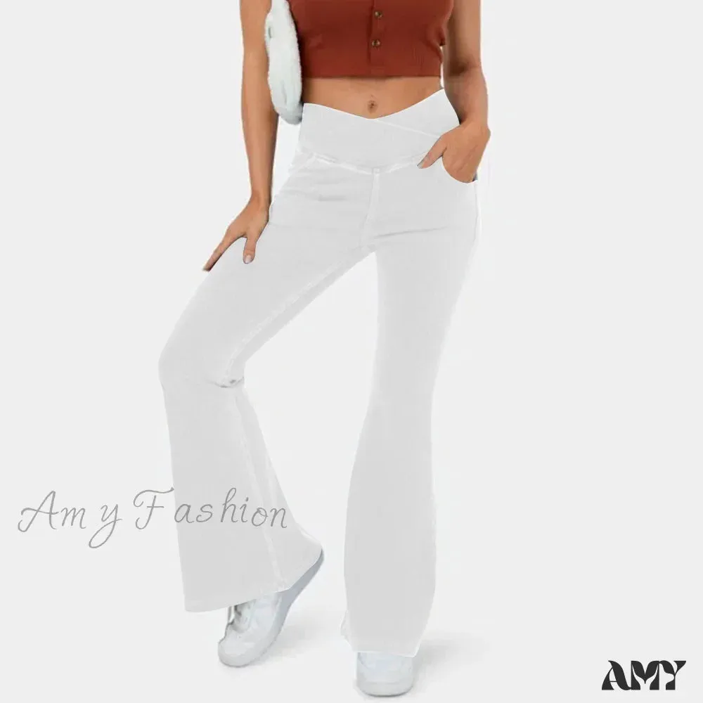 Amy Fashion - Slim Fit Pants Women on Pants Women