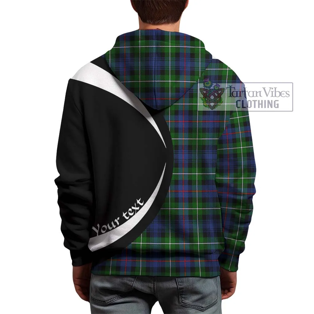 Baillie Tartan Hoodie with Family Crest Circle Style