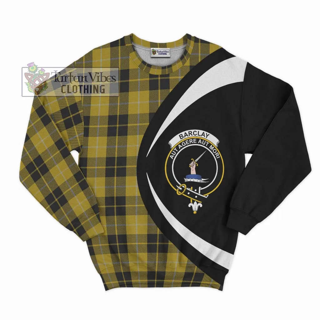 Barclay Dress Tartan Sweatshirt with Family Crest Circle Style