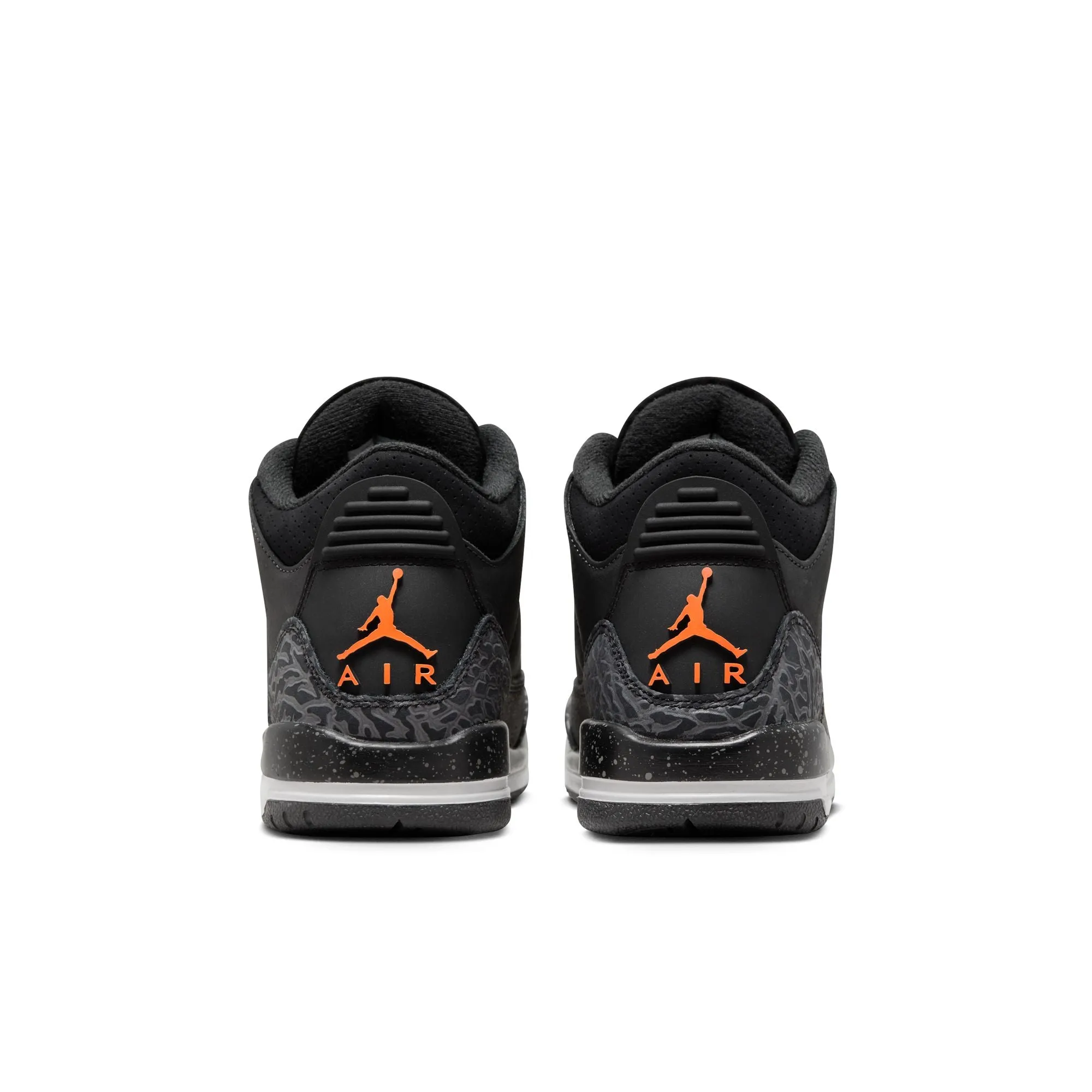 Big Kid's Air Jordan 3 Retro-NIGHT STADIUM/TOTAL ORANGE-BLACK