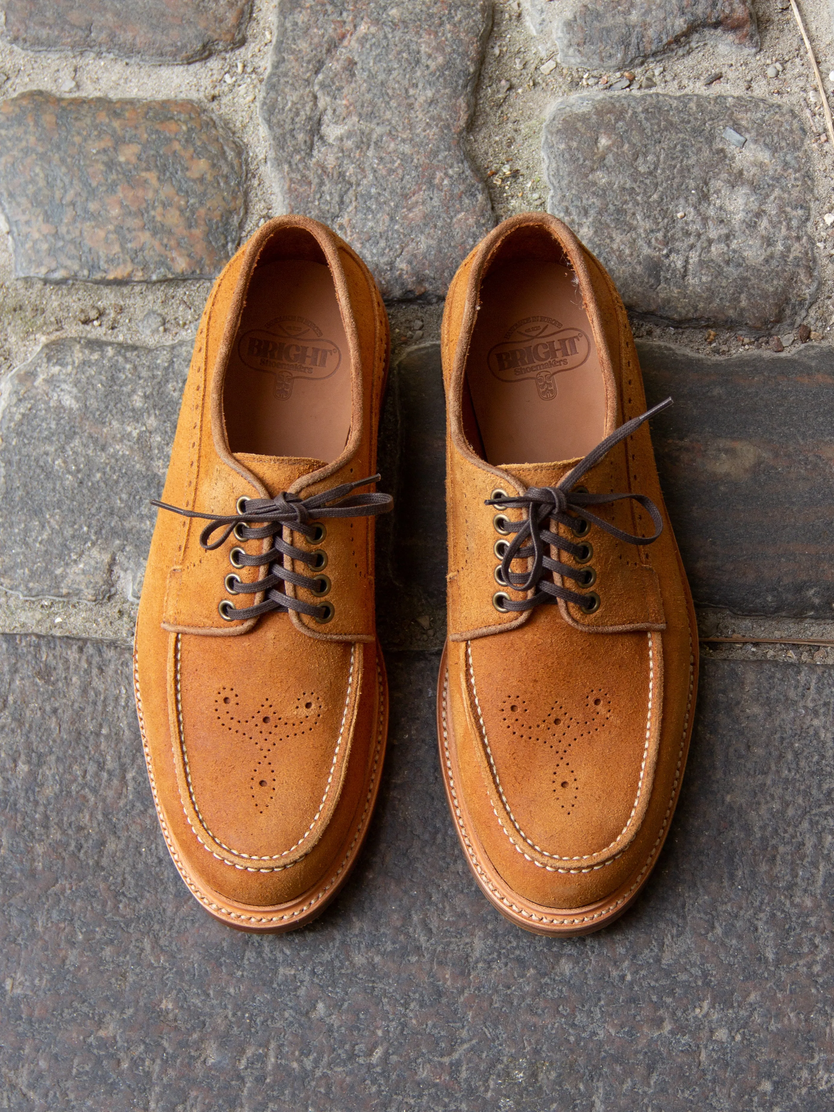 Bright Shoemakers, Moc Derby, Camel Rough-Out