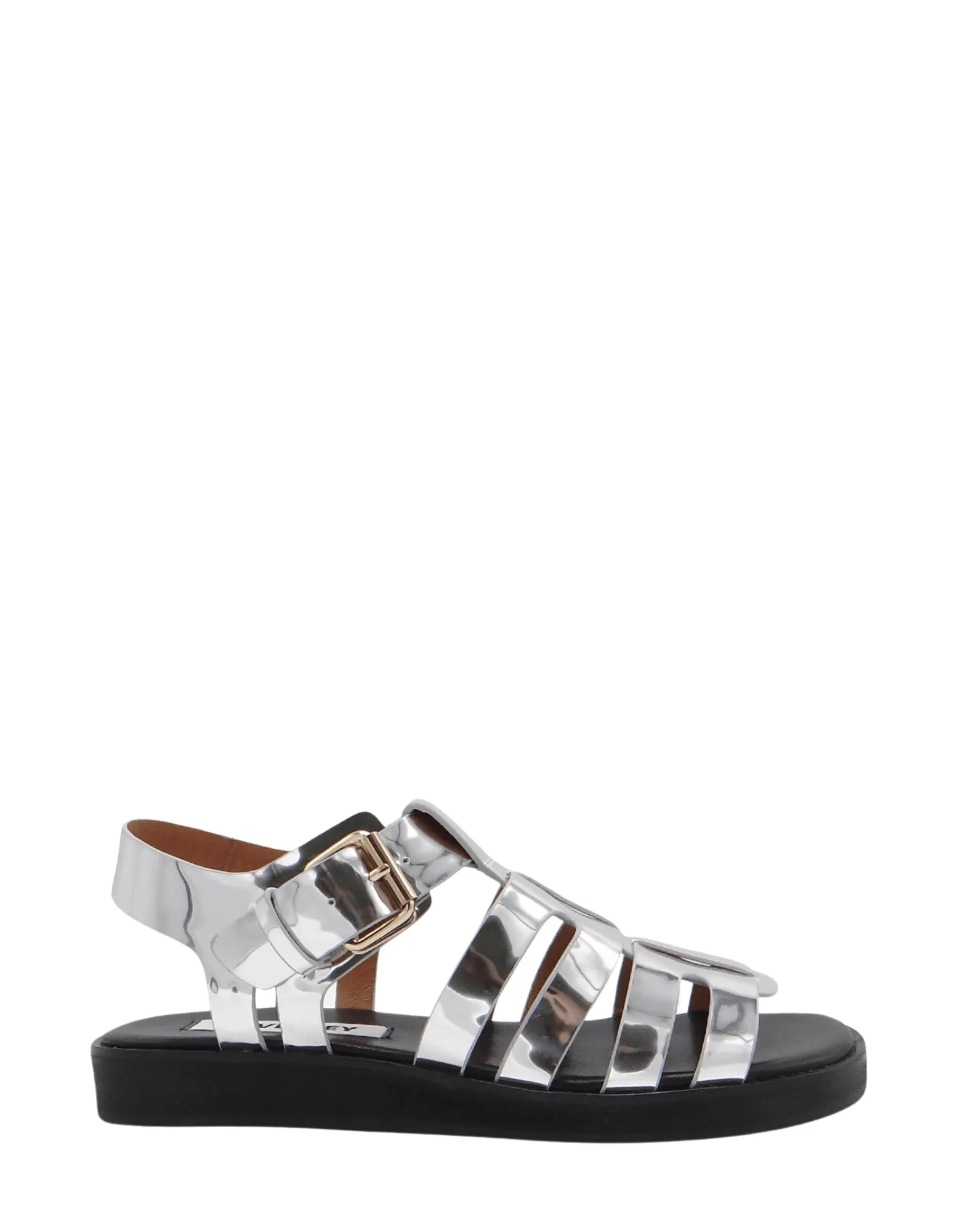 Caverley Omar Sandal in Silver Mirror