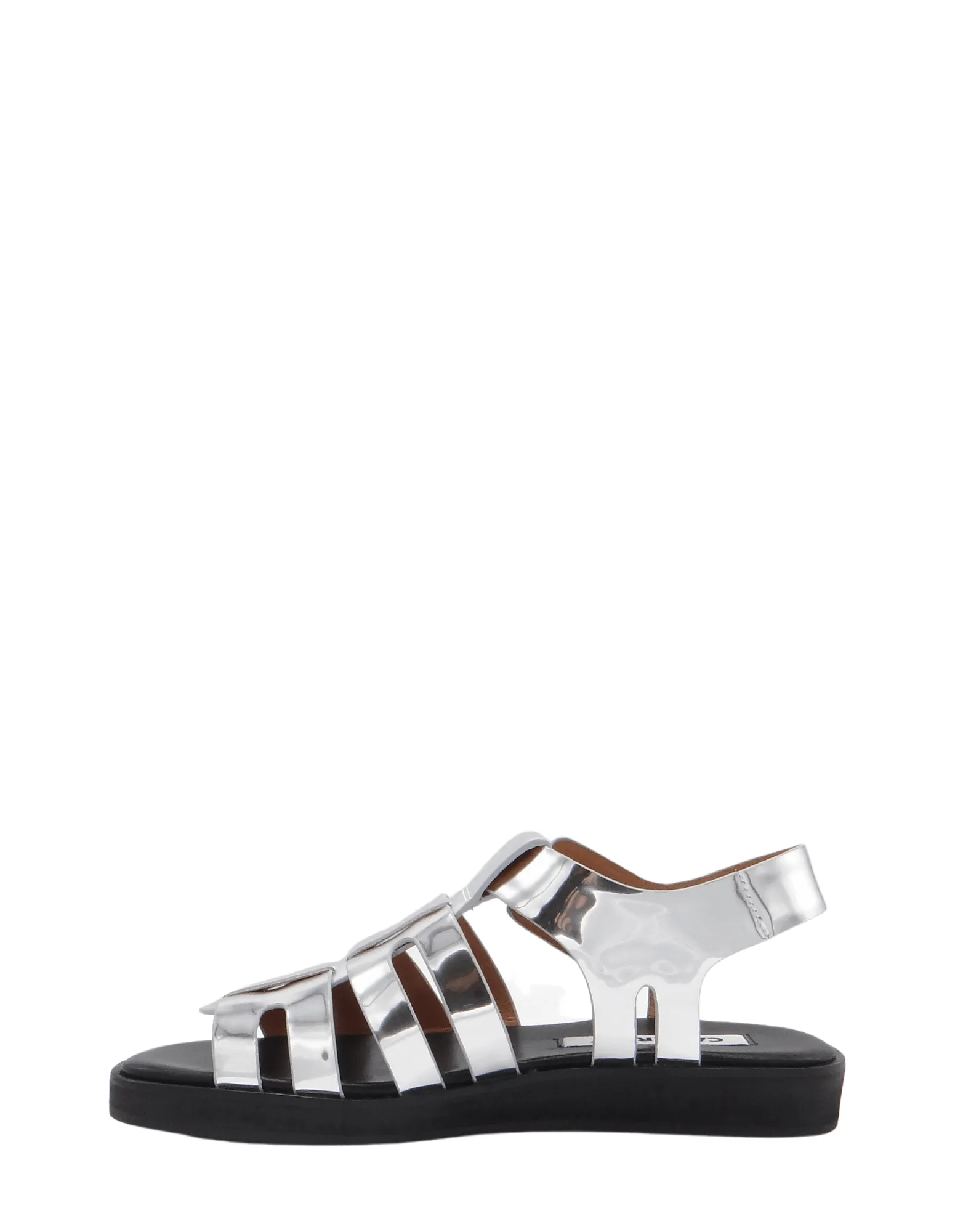 Caverley Omar Sandal in Silver Mirror