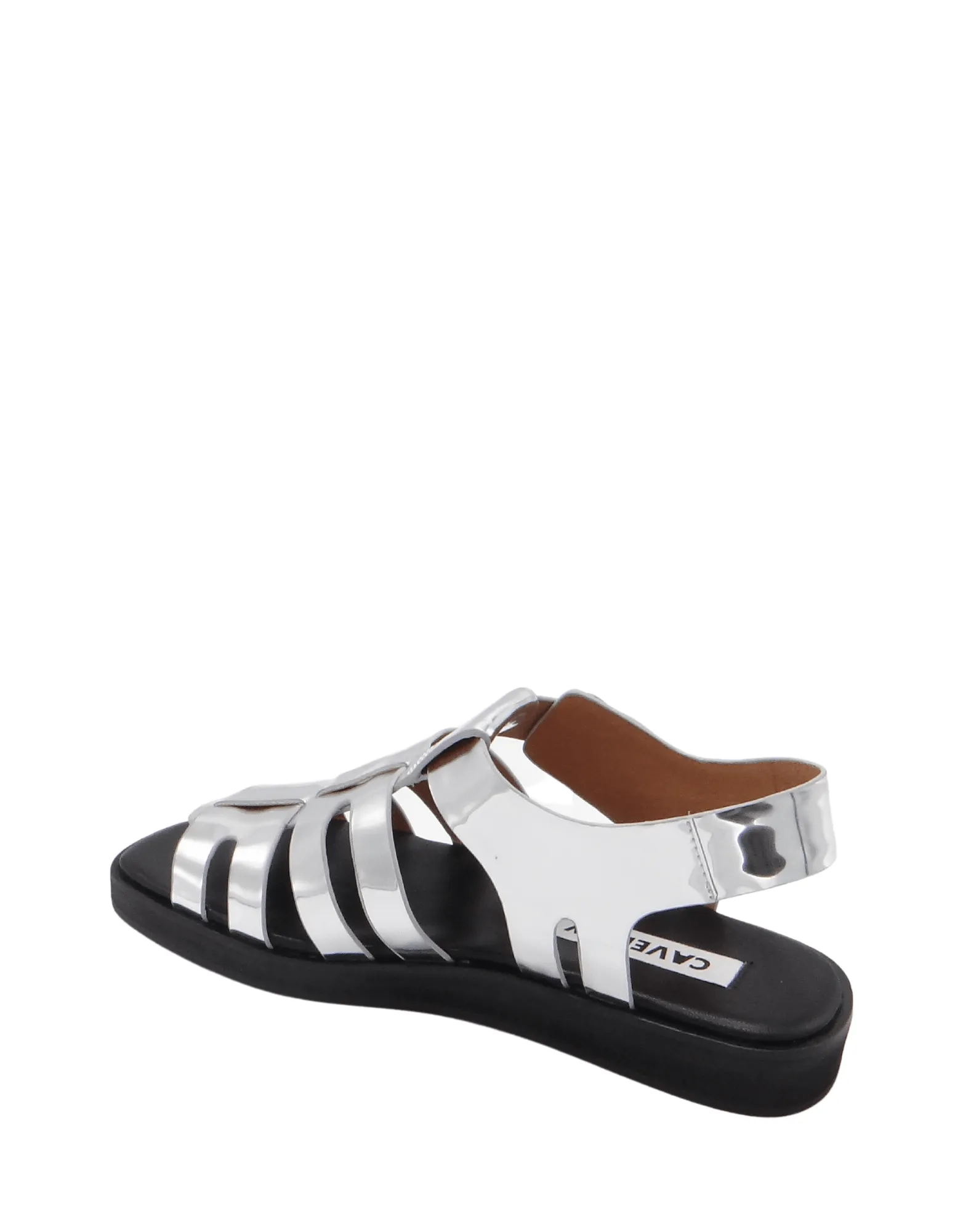 Caverley Omar Sandal in Silver Mirror