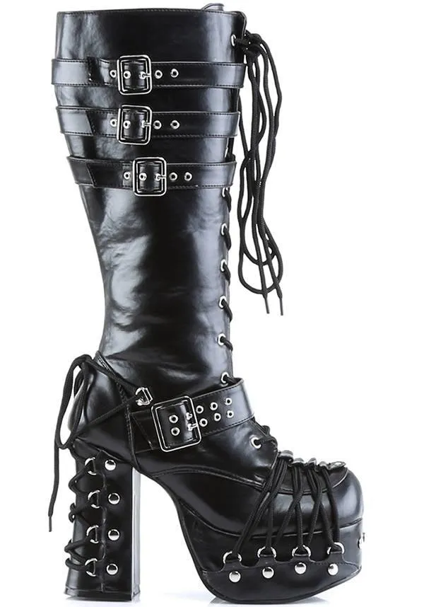 CHARADE-206 [Black] | PLATFORM BOOTS [PREORDER]