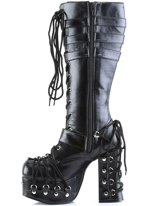 CHARADE-206 [Black] | PLATFORM BOOTS [PREORDER]