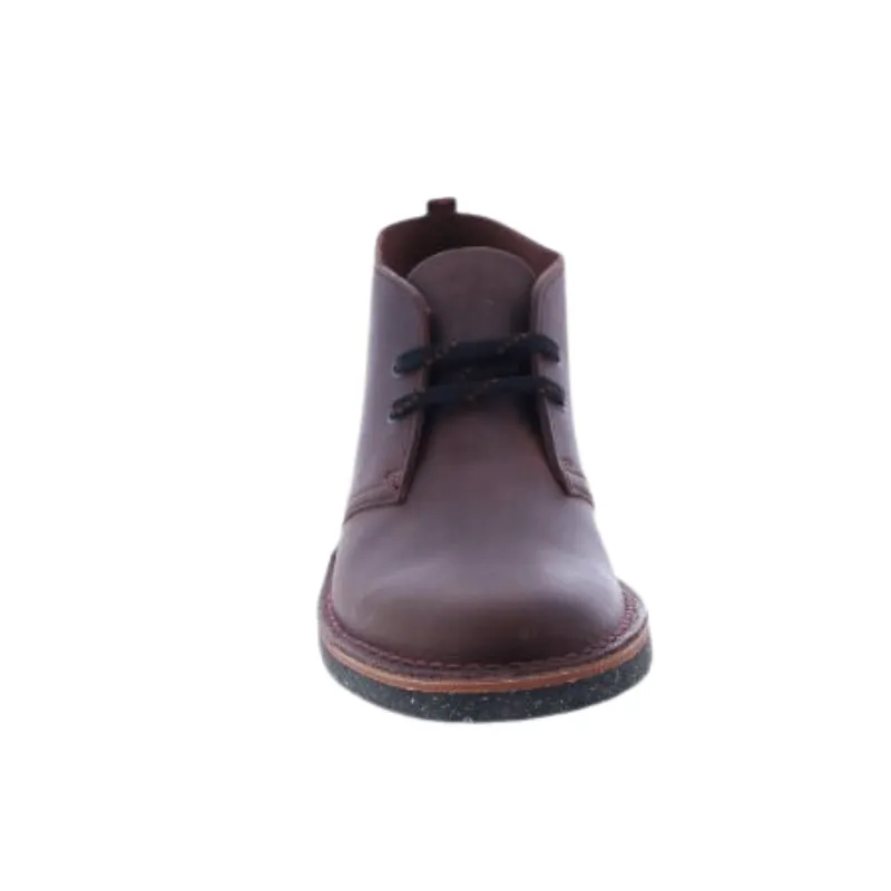 Clarks Bushacre 3 Burgundy Wide Leather Boots - Men's