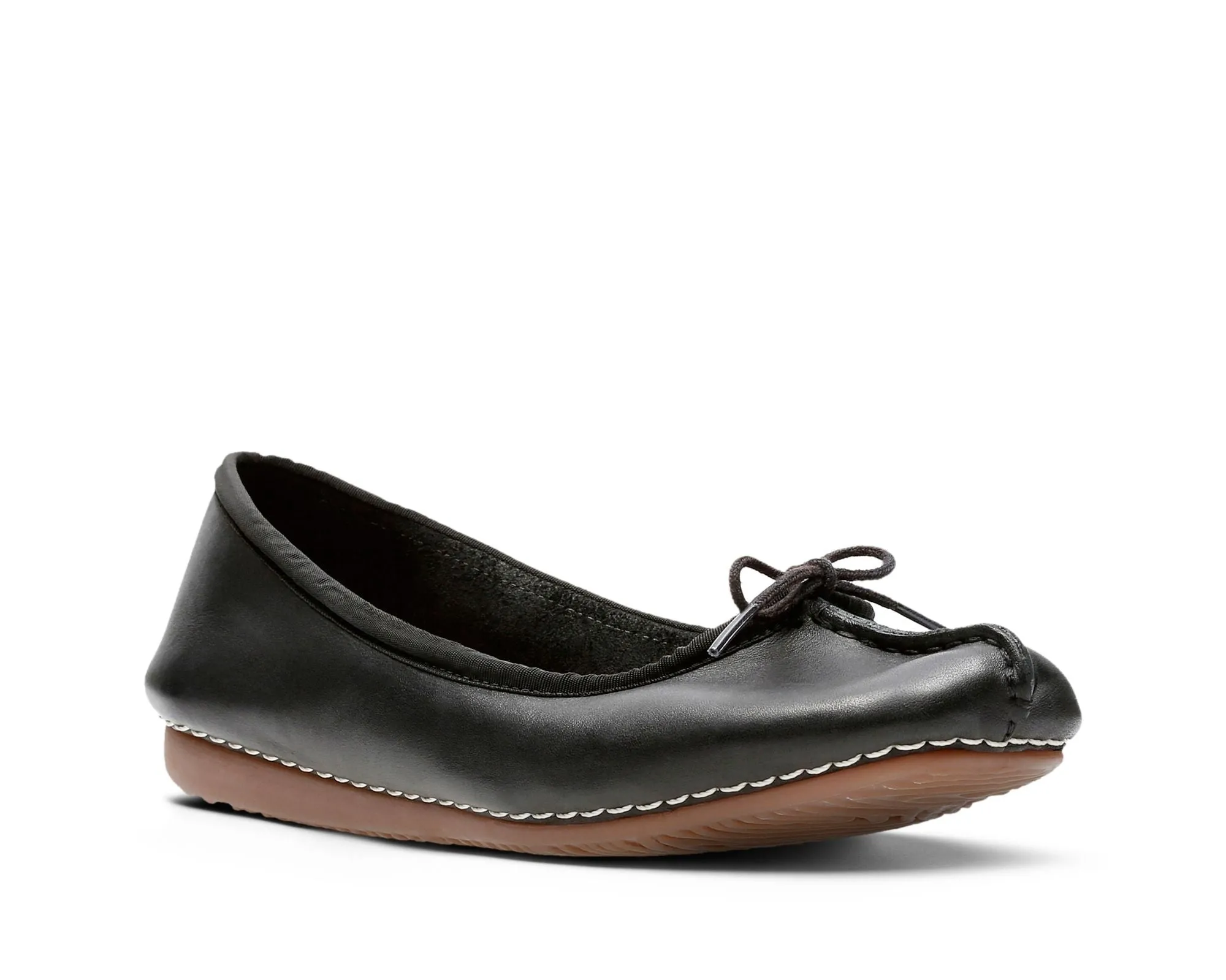 Clarks Freckle Ice Black Leather