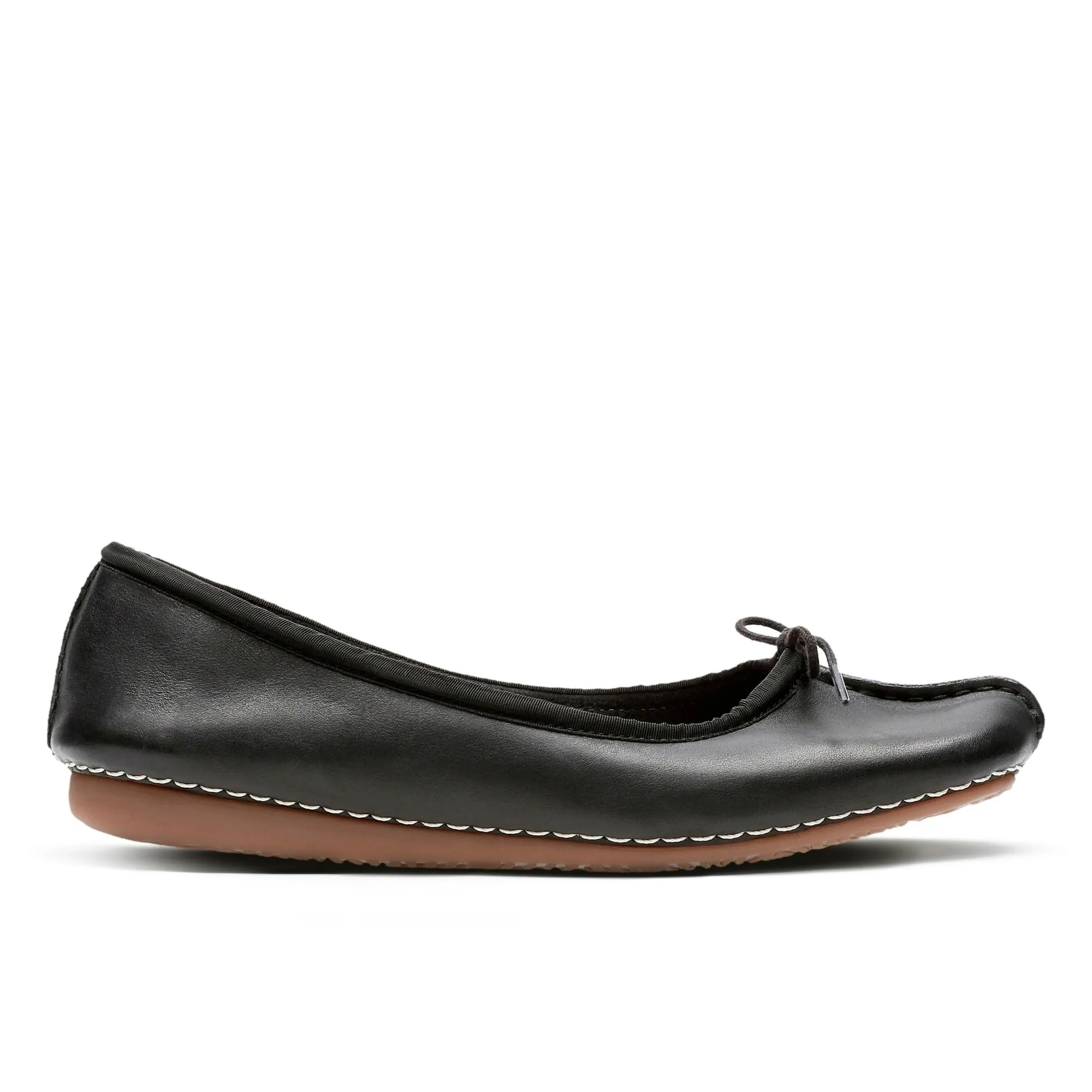 Clarks Freckle Ice Black Leather