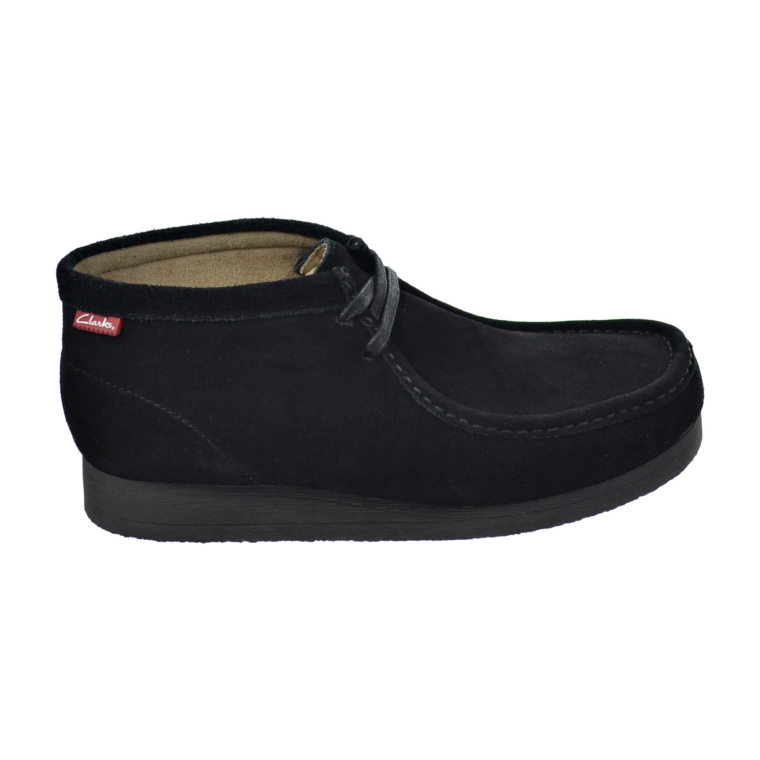 Clarks Stinson Hi Men's Shoes Black Suede