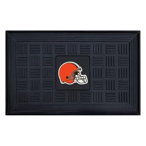 Cleveland Browns Heavy Duty Vinyl Medallion Door Mat - 19.5in. x 31in.