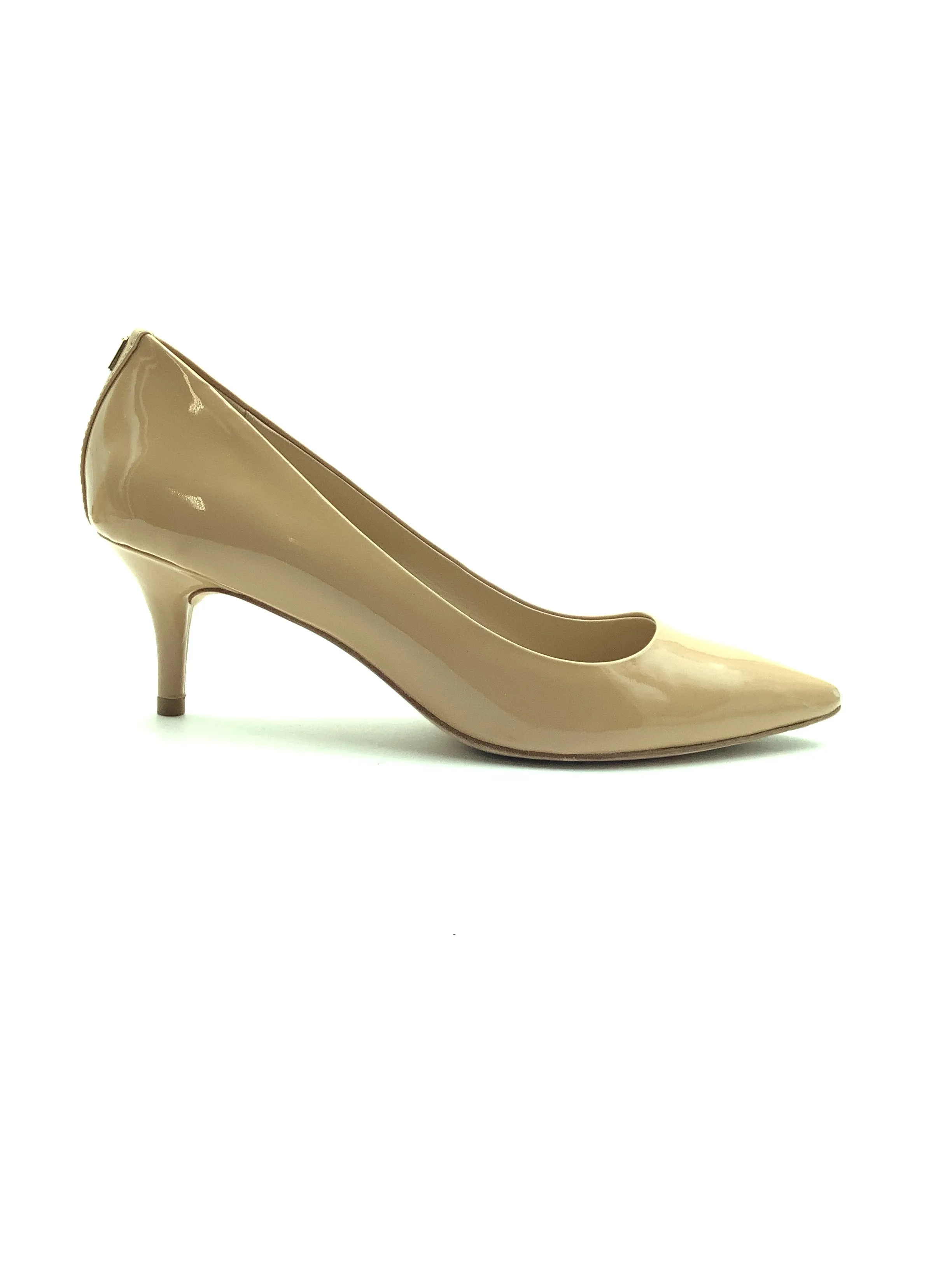 Coach Shoes Tan Patent Leather Pointed Toe Pumps Size: 10