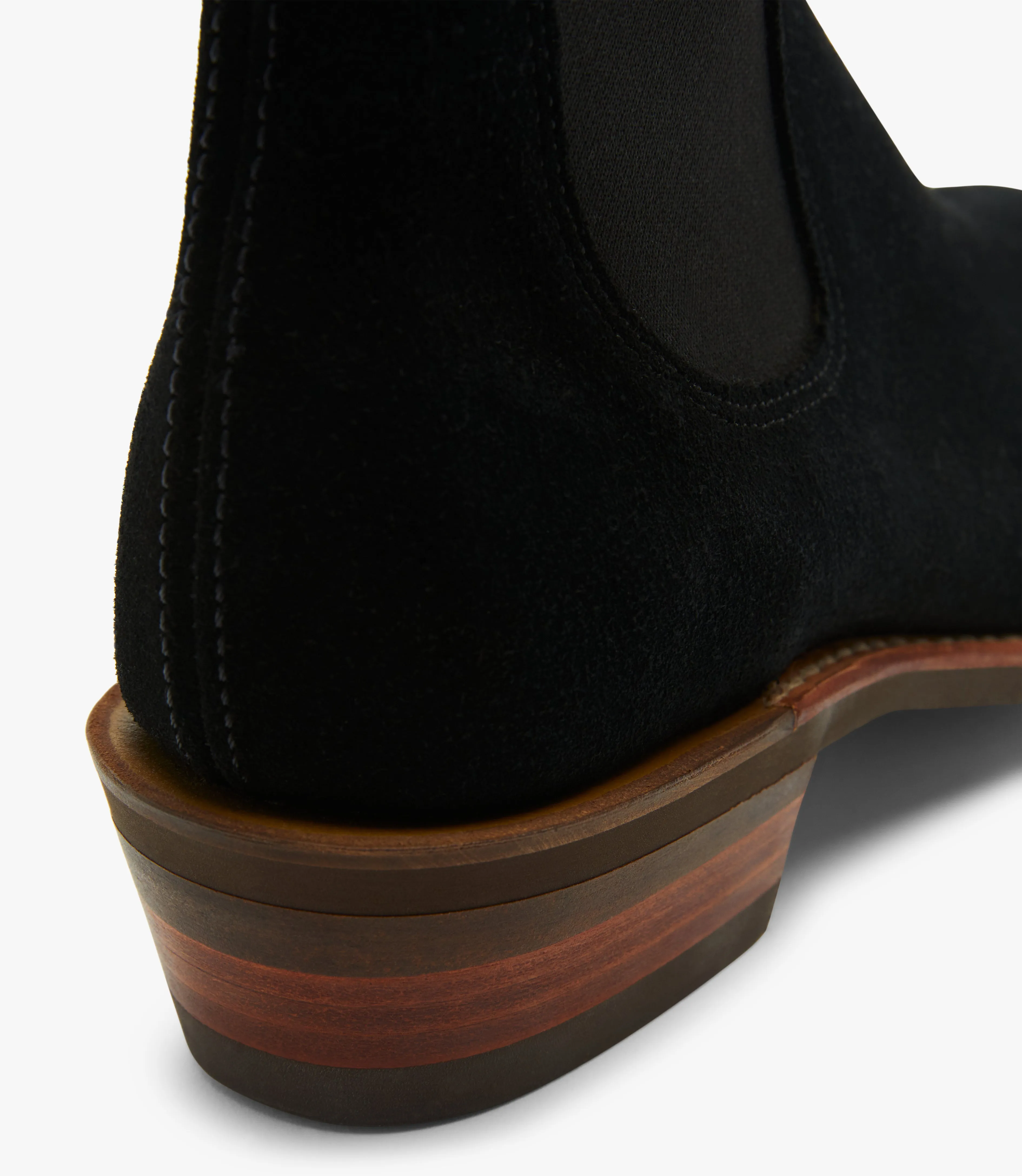 Comfort Lady Yearling - Suede - Raw Edge - Black