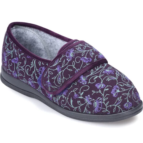 Cosyfeet Holly - 6E Ladies Extra Roomy Slippers - Ireland