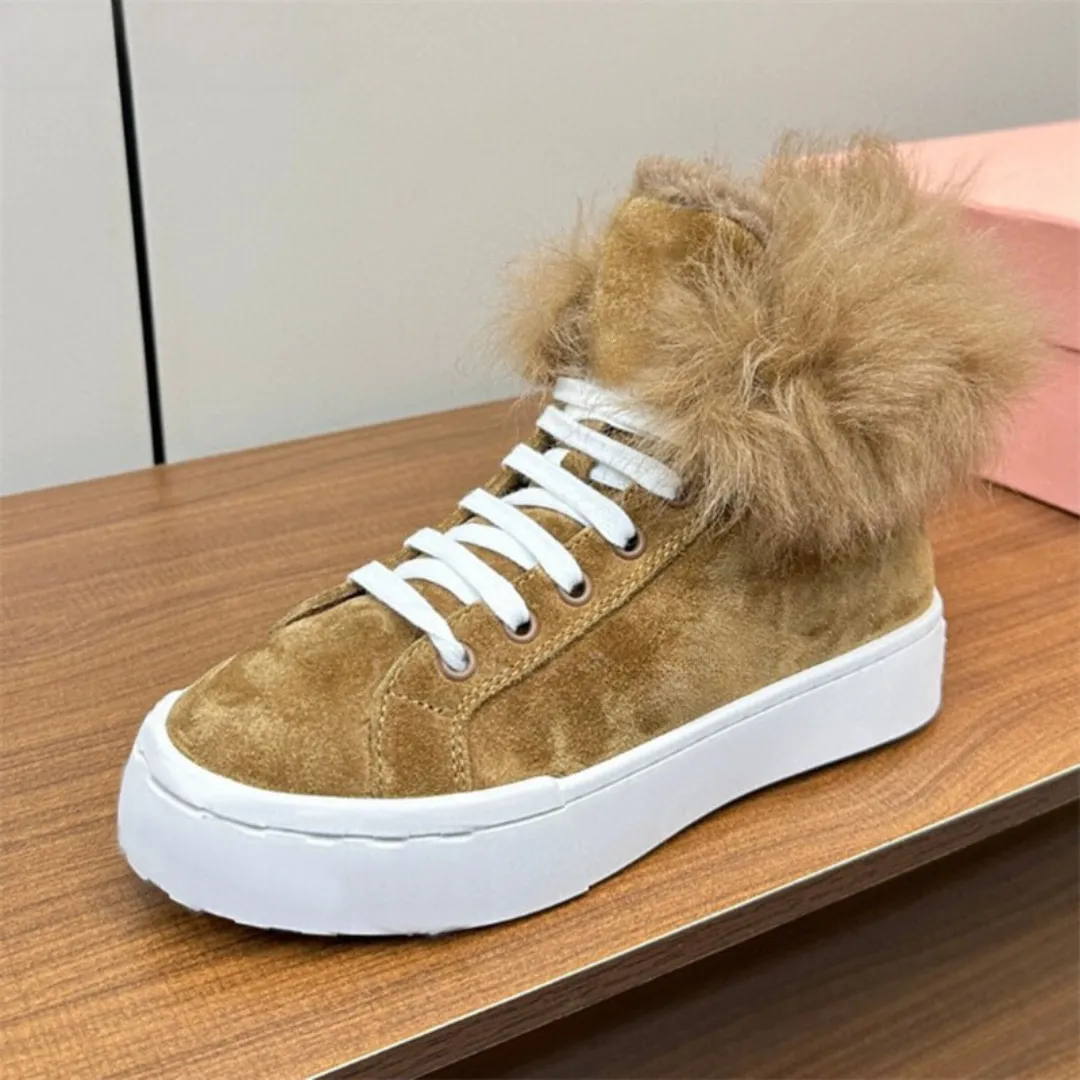 Cozy High-Top Winter Sneakers for Women