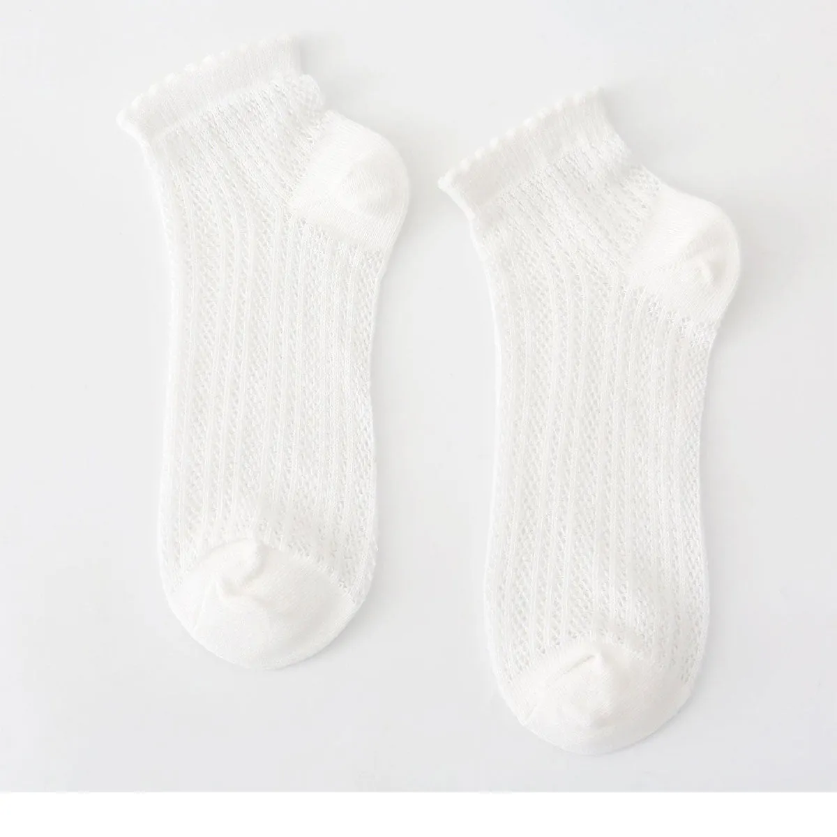 Crochet/Knit Mesh (Asst Color) Ankle Socks