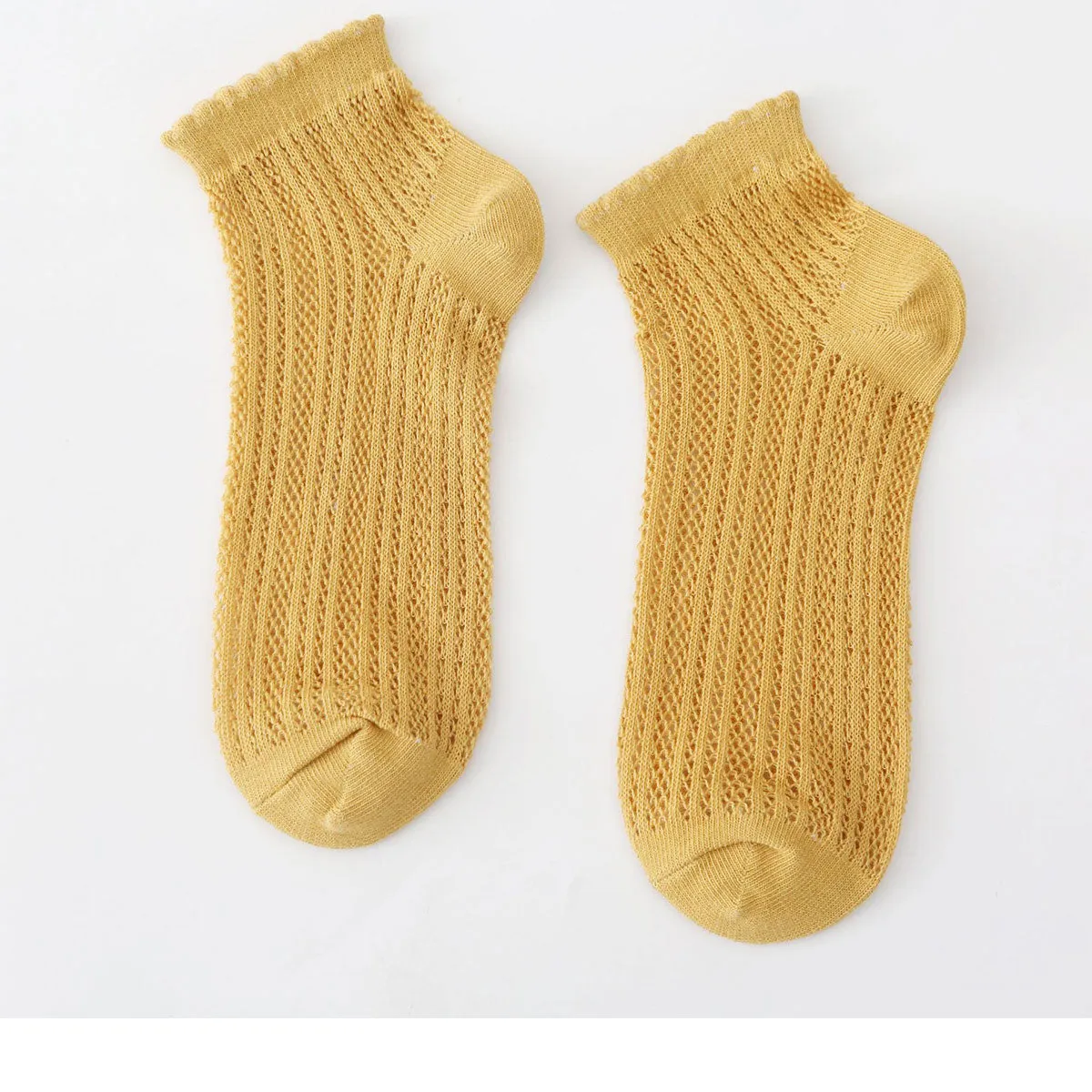 Crochet/Knit Mesh (Asst Color) Ankle Socks