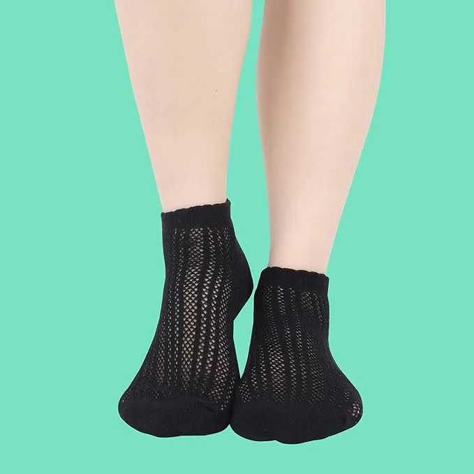 Crochet/Knit Mesh (Asst Color) Ankle Socks