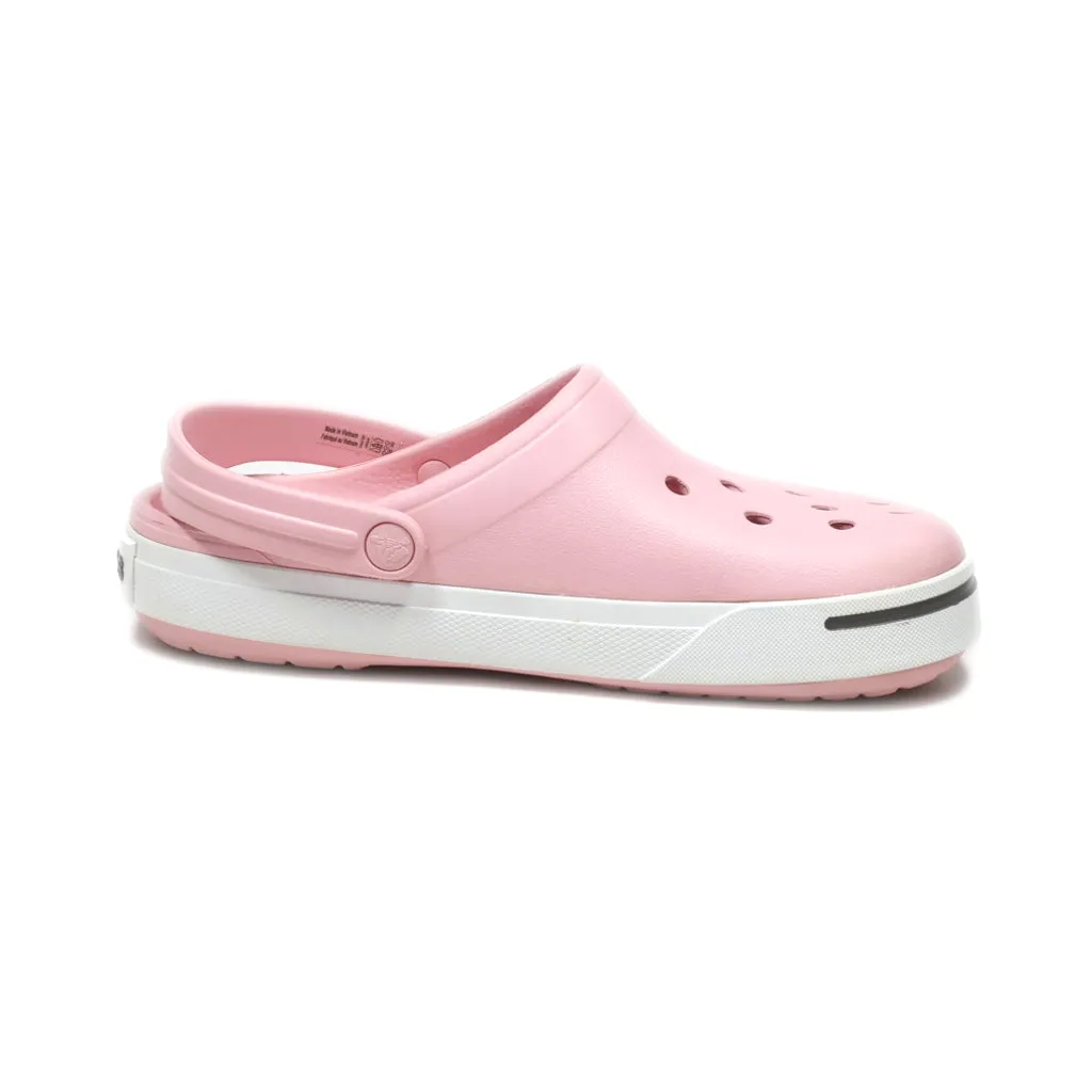 Crocs Crocband Ii Slip Ons Rubber Pink Colour For Women