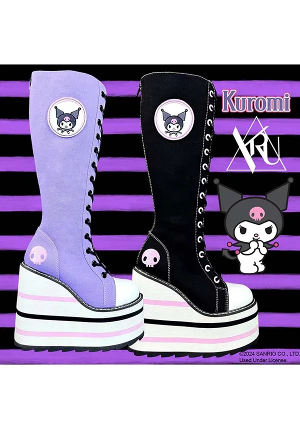 Detention Kuromi [Black/Pink] | PLATFORM BOOTS [PREORDER]