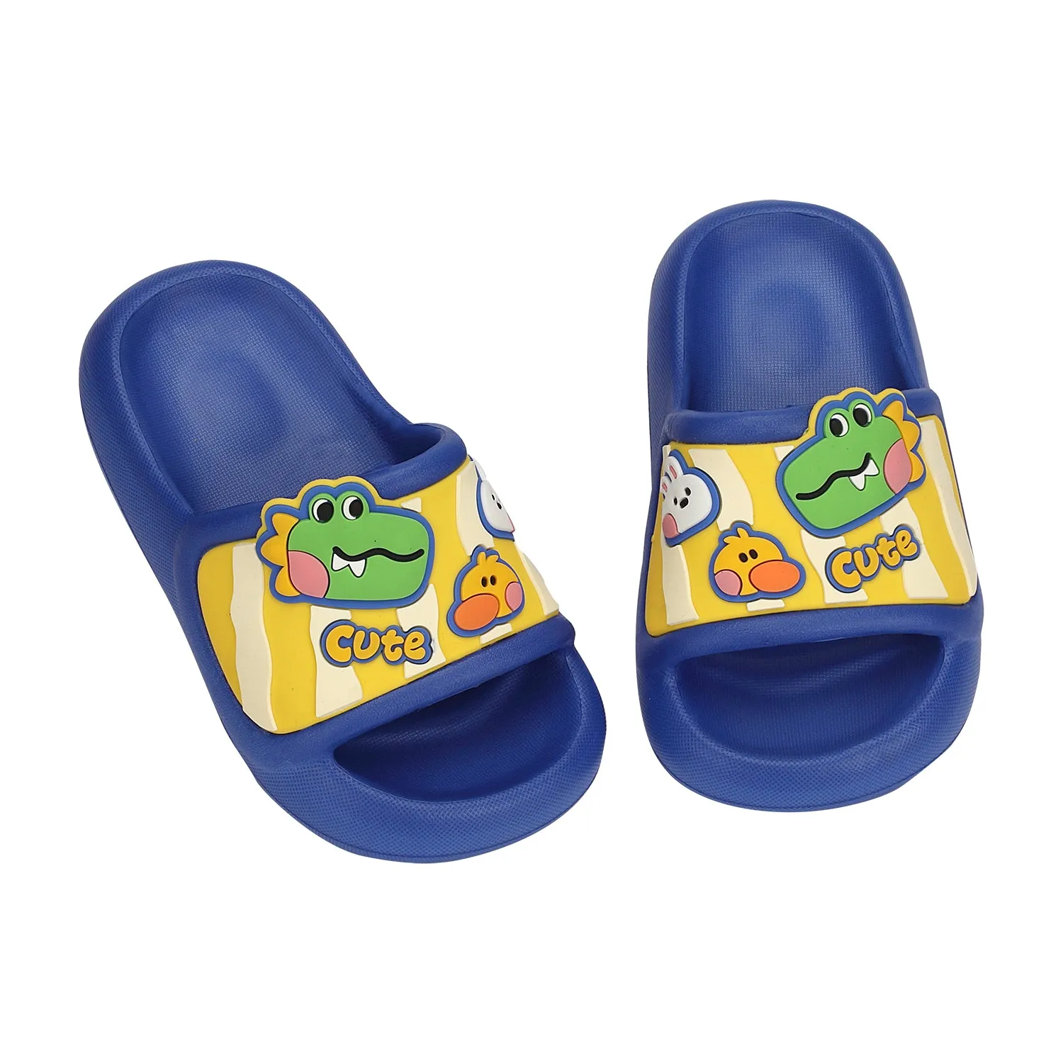 Dino & Cartoon Detailed Applique Slider - Blue