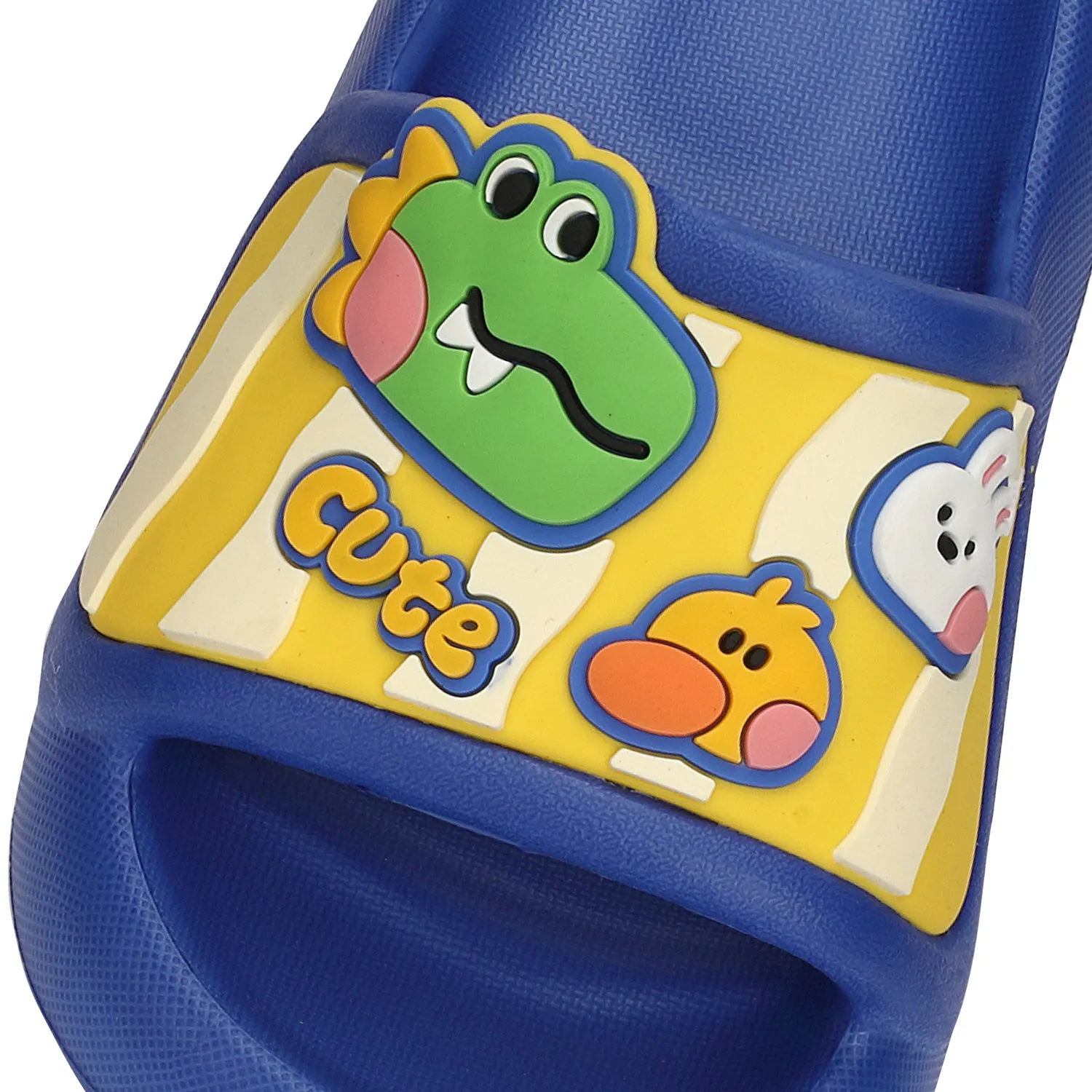 Dino & Cartoon Detailed Applique Slider - Blue