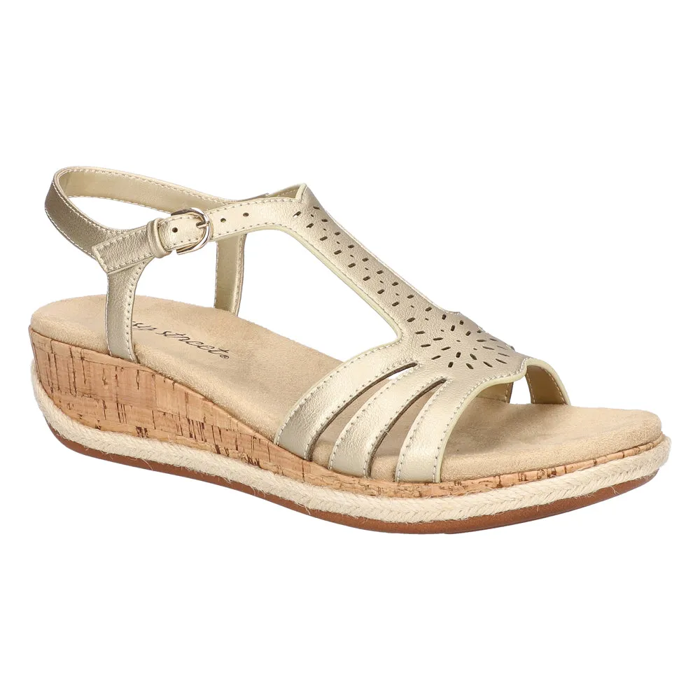 Dorinda Metallic Espadrille Sandals