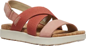 Elle Criss Cross Walking Sandal in Baked Clay and Cork