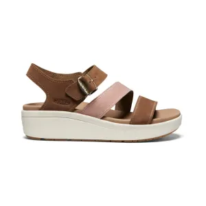 Ellecity Wedge Walking Sandal in Toasted Coconut/Fawn