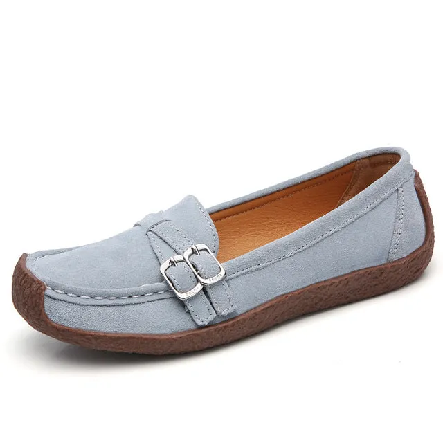 EOFK Spring Autumn Women Moccasins Women's Flats