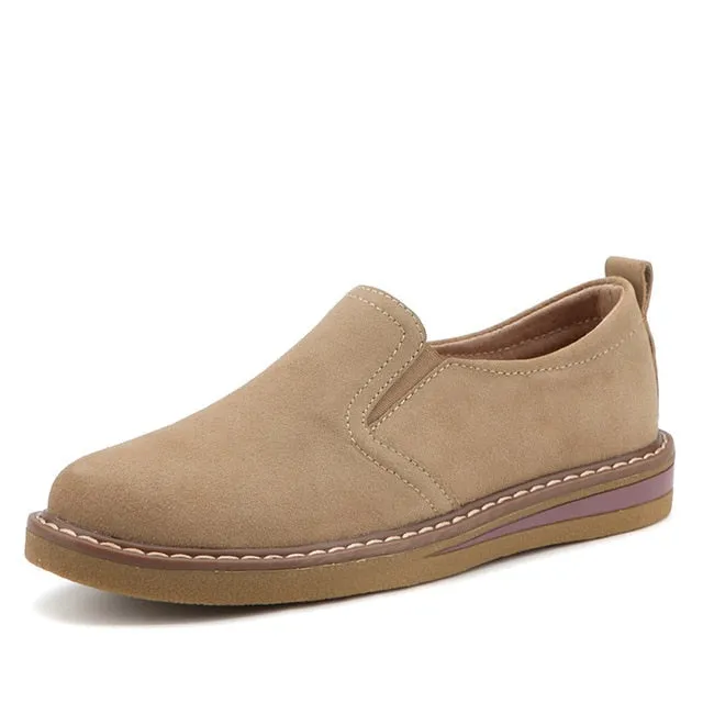 EOFK Spring Autumn Women Moccasins Women's Flats