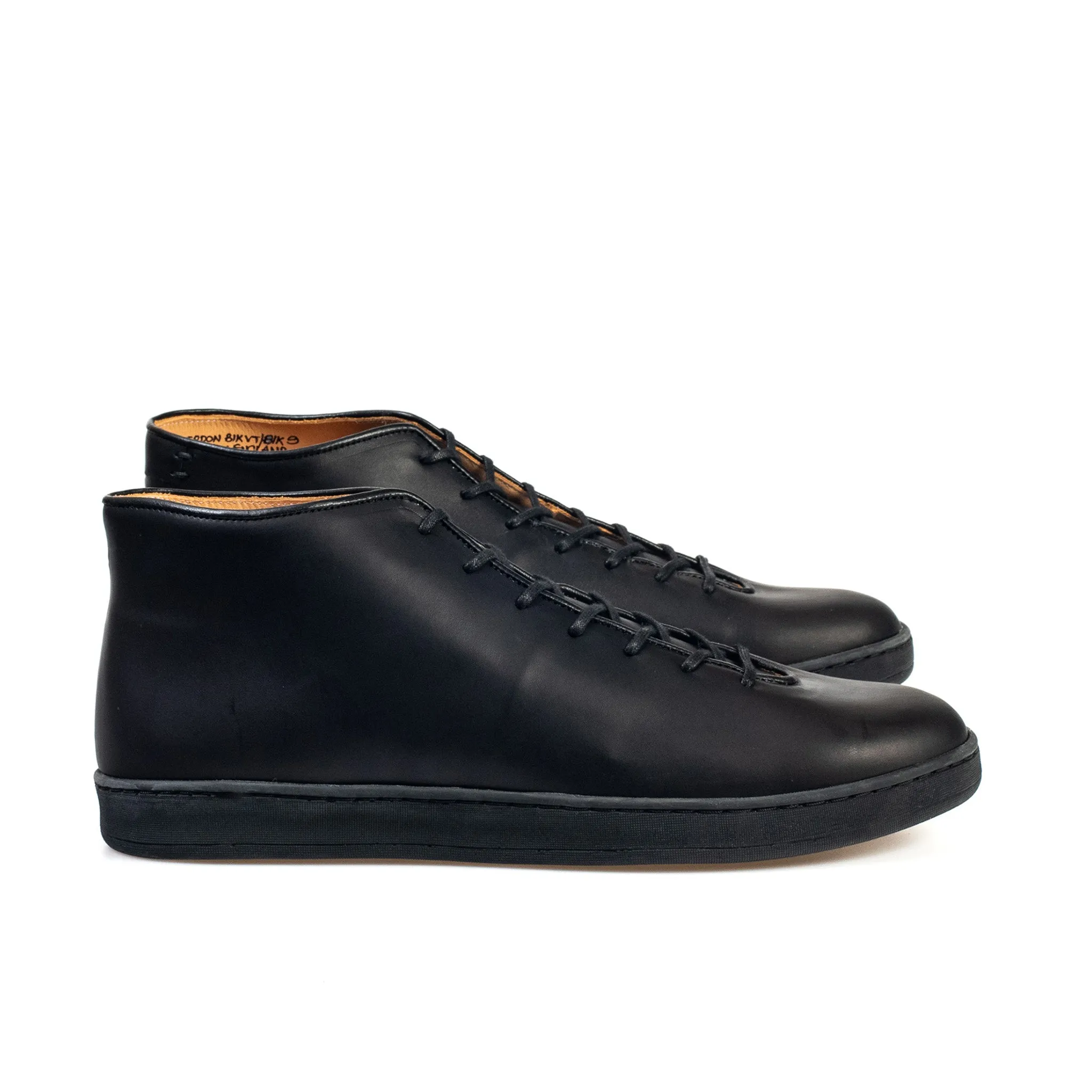 Everdon Wholecut Mid - Black Veg Tan Calf