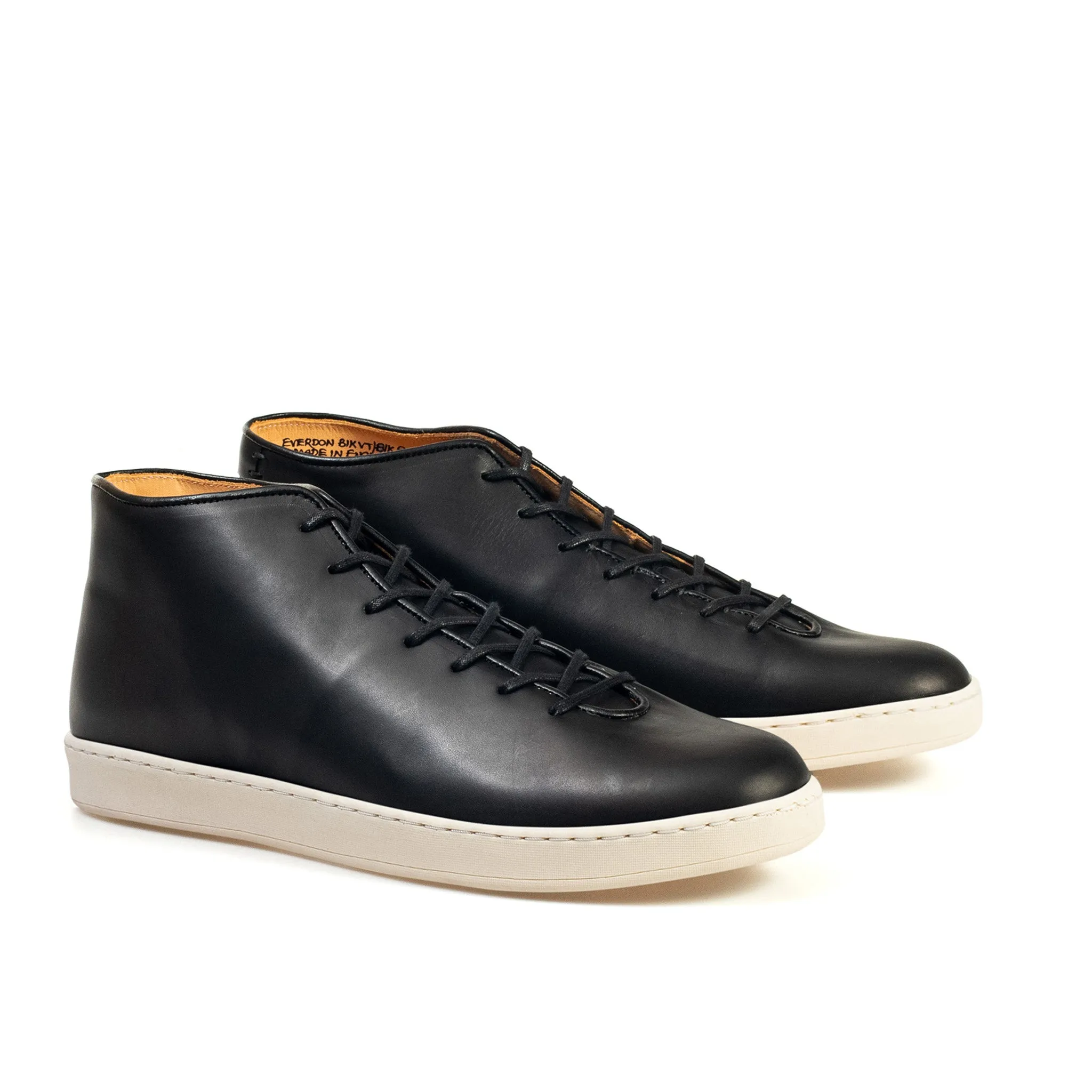 Everdon Wholecut Mid - Black Veg Tan Calf