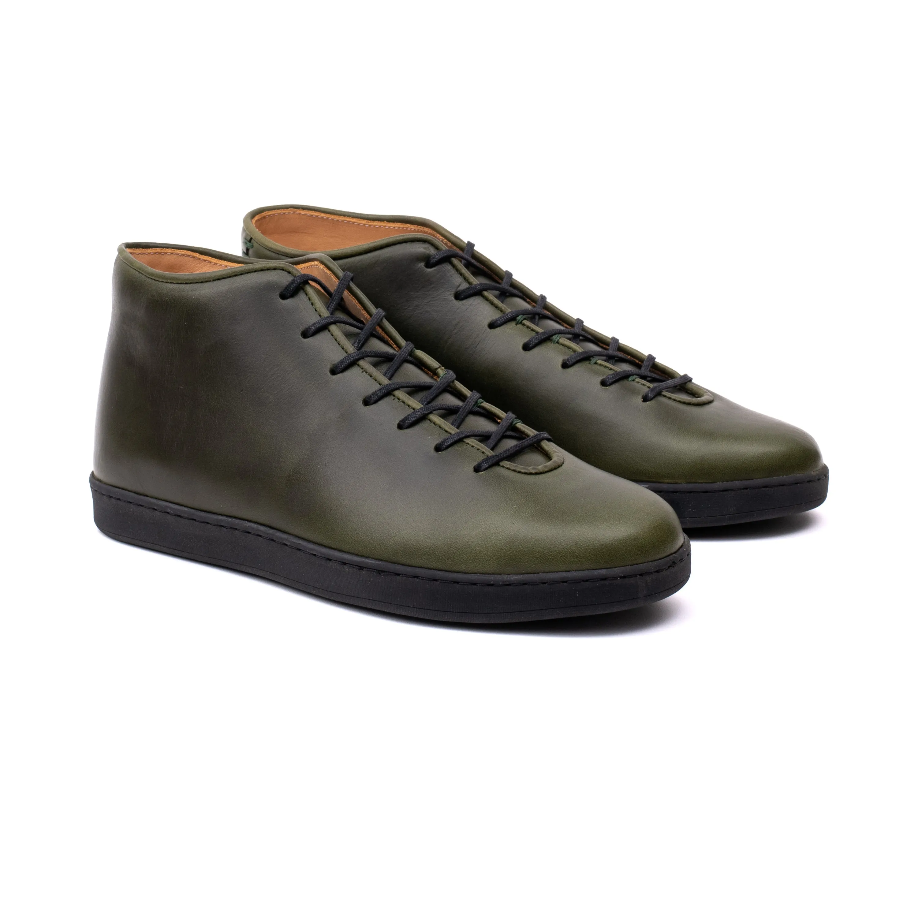 Everdon Wholecut Mid - Horween Forest Green Chromexcel