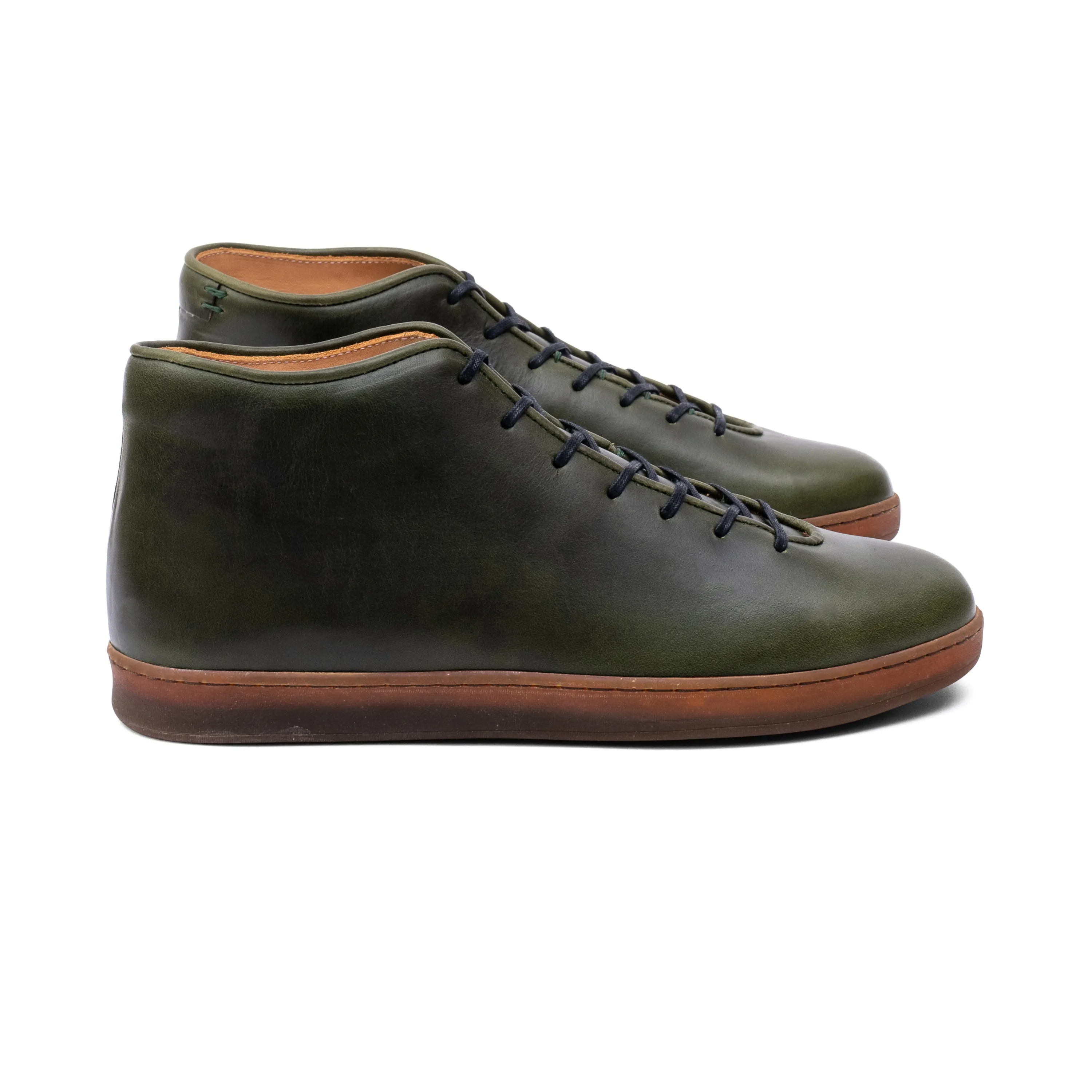 Everdon Wholecut Mid - Horween Forest Green Chromexcel