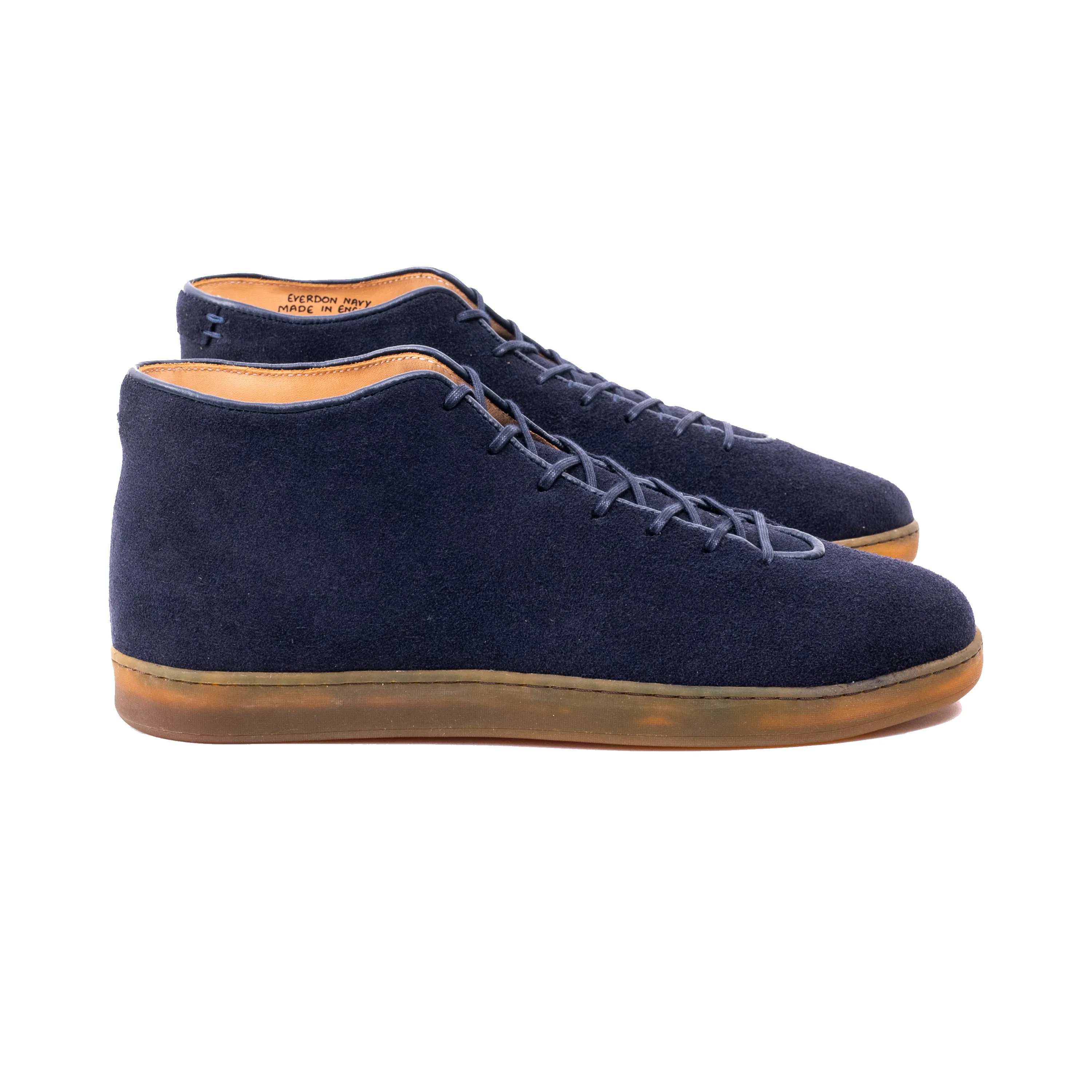 Everdon Wholecut Mid - Navy Scottish Deer Suede