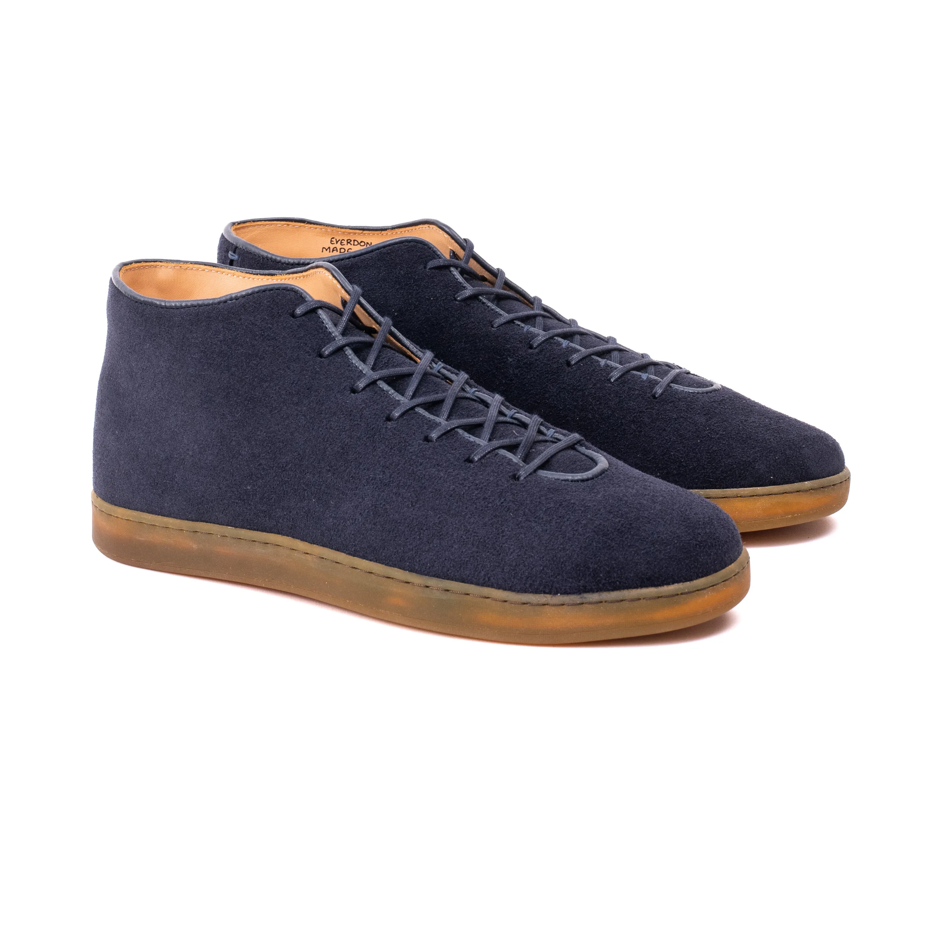 Everdon Wholecut Mid - Navy Scottish Deer Suede