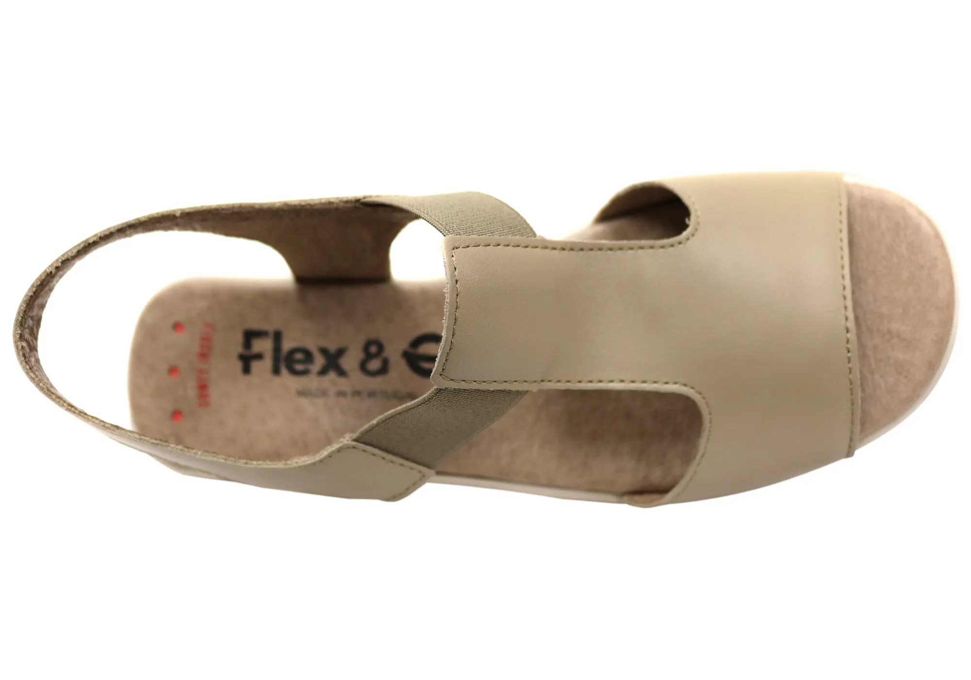 Flex & Go Honor Womens Comfortable Leather Sandals Made In Portugal