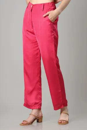 Hot Pink Ladies Bottom Wear