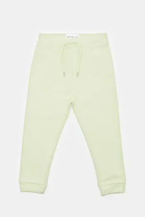 Infant Boys Green Plain Active Pants